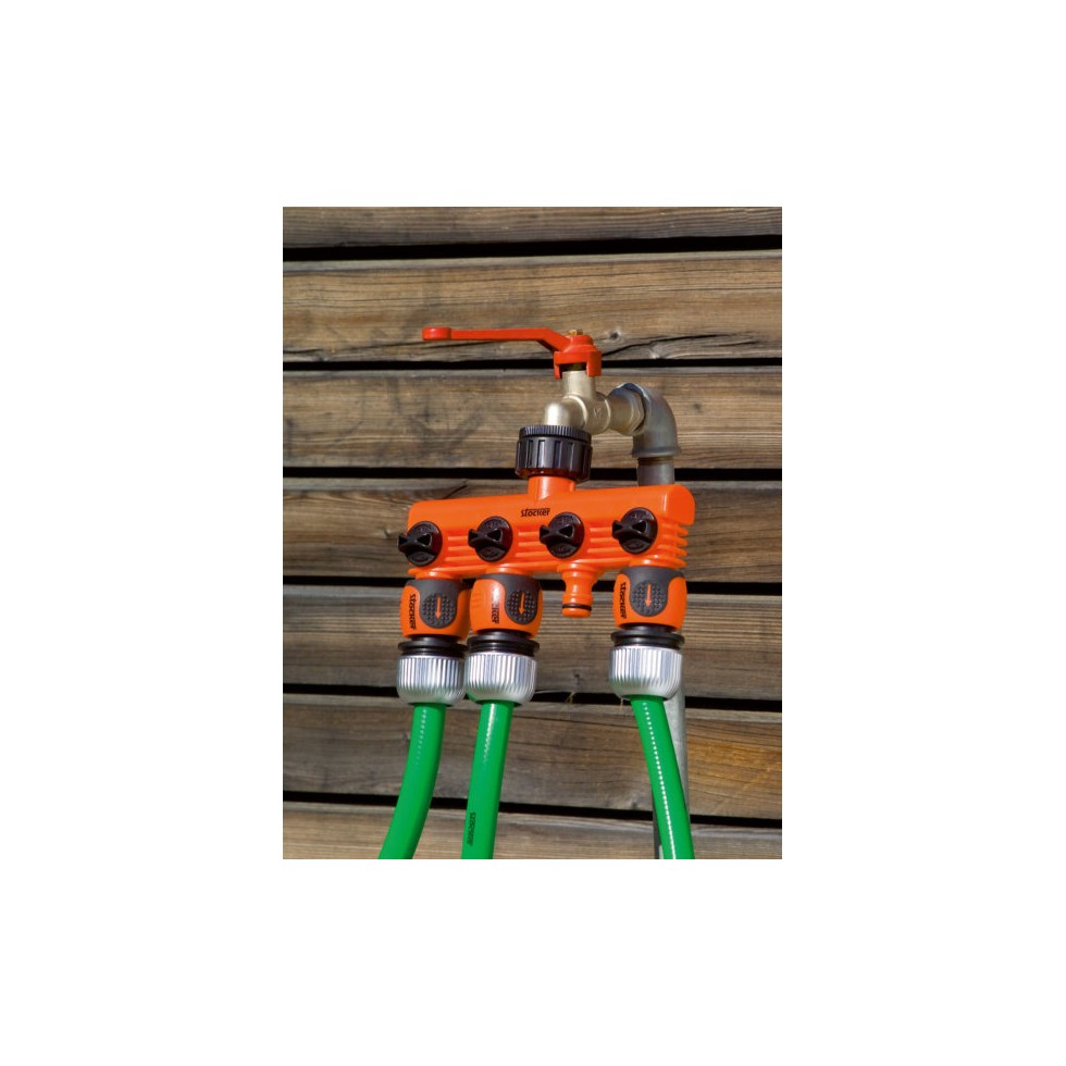 RACCORDO RUBINETTO A 4 USCITE STOCKER