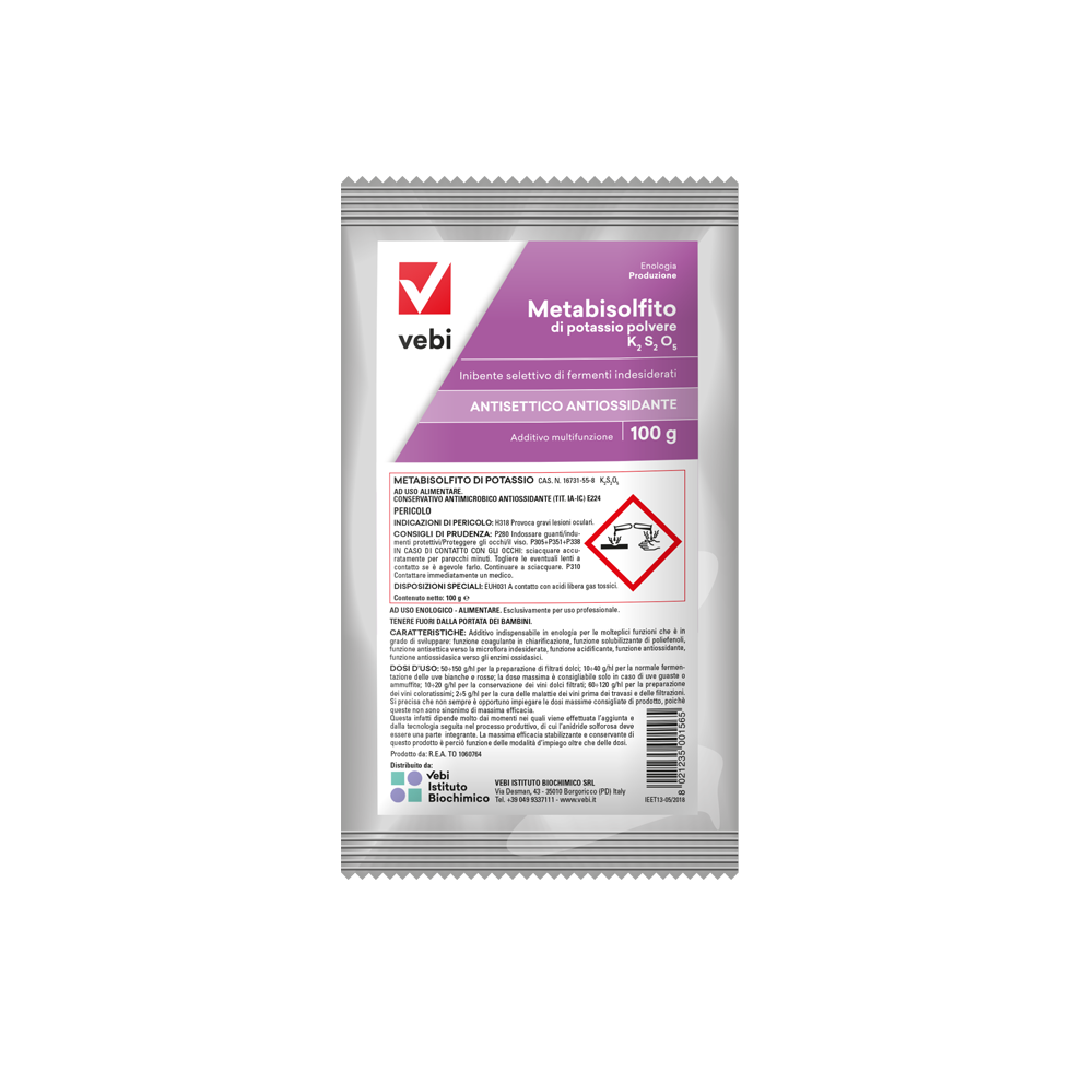 METABISOLFITO DI POTASSIO - INIBENTE...