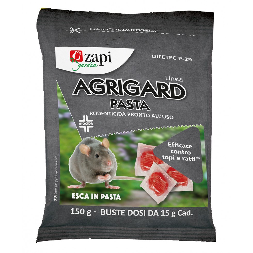 ZAPI AGRIGARD PASTA RODENTICIDA...