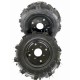 KIT COPPIA DI RUOTE GOMMATE 400X8 PER MOTOZAPPA ASSE 24