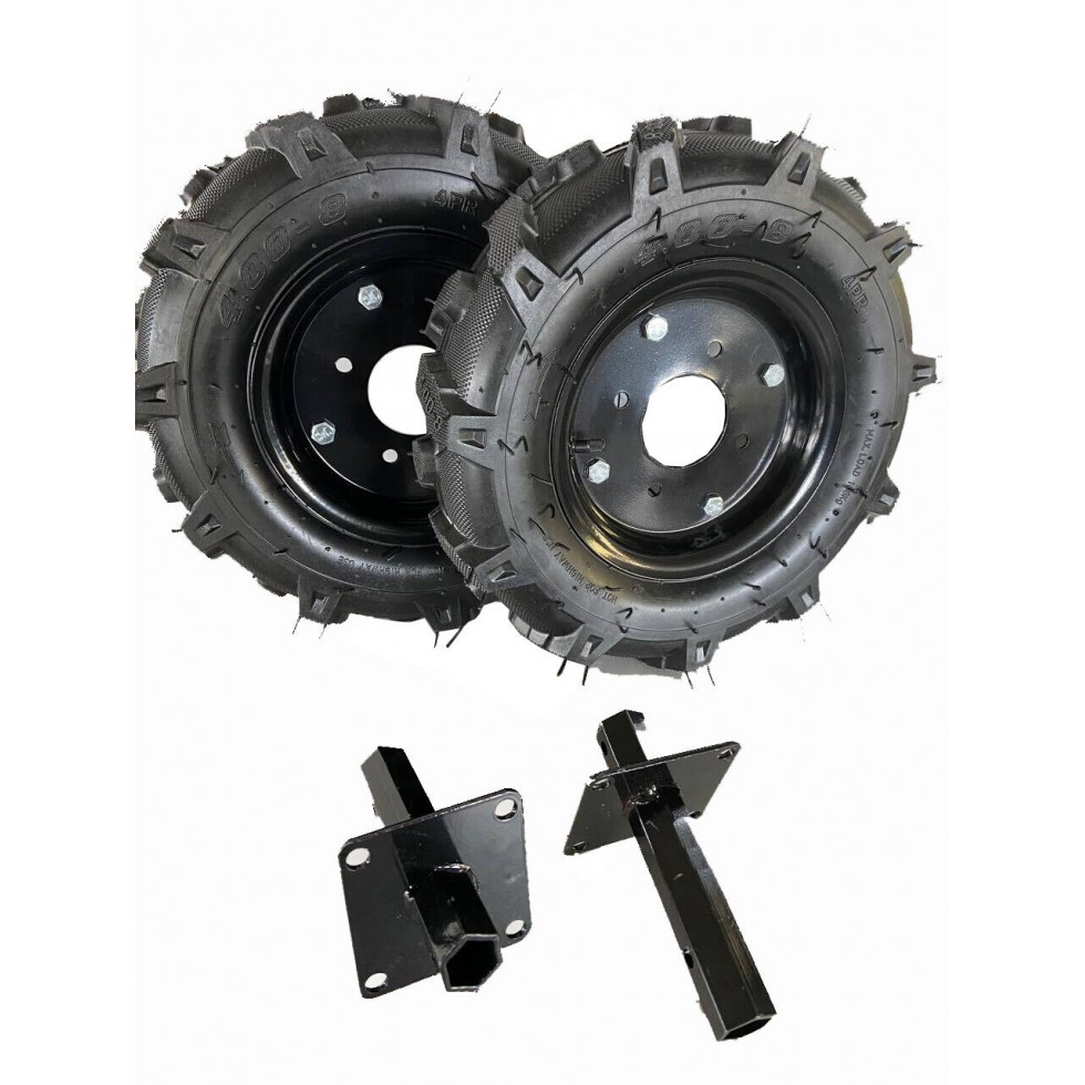 KIT COPPIA DI RUOTE GOMMATE 400X8 PER...