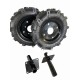 KIT COPPIA DI RUOTE GOMMATE 400X8 PER MOTOZAPPA ASSE 24