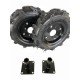 KIT COPPIA DI RUOTE GOMMATE 400X8 PER MOTOZAPPA ASSE 24