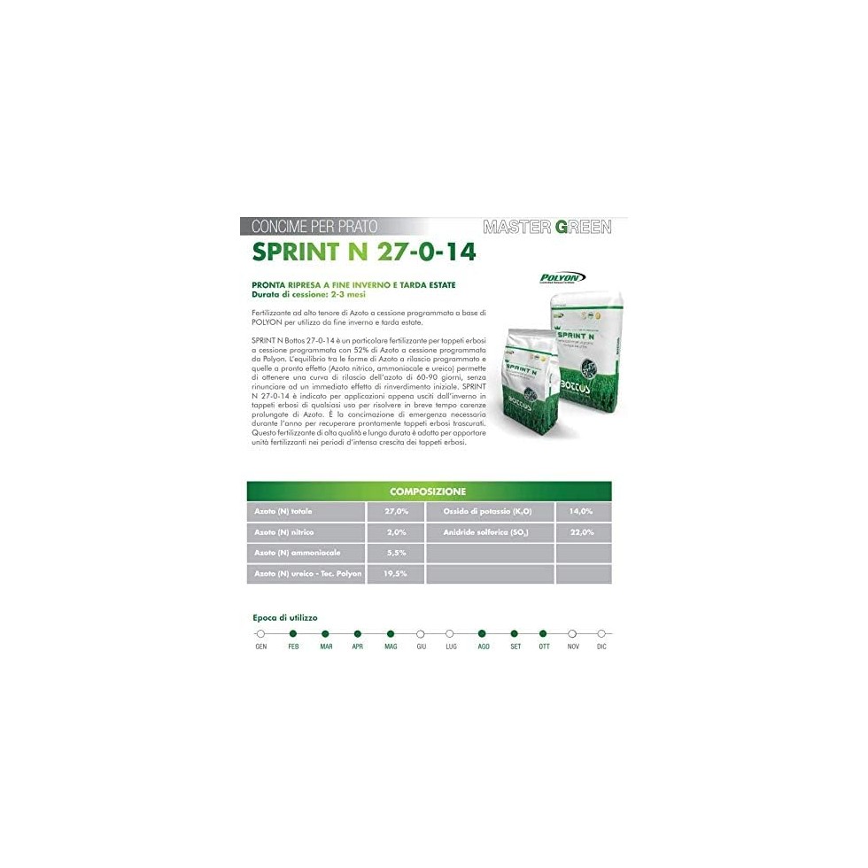 BOTTOS SPRINT N CONCIME FERTILIZZANTE...