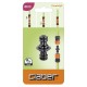 CLABER 8613 CONGIUNZIONE A DUE VIE PER TUBI IRRIGAZIONE ATTACCO RAPIDO QUICK-CLICK