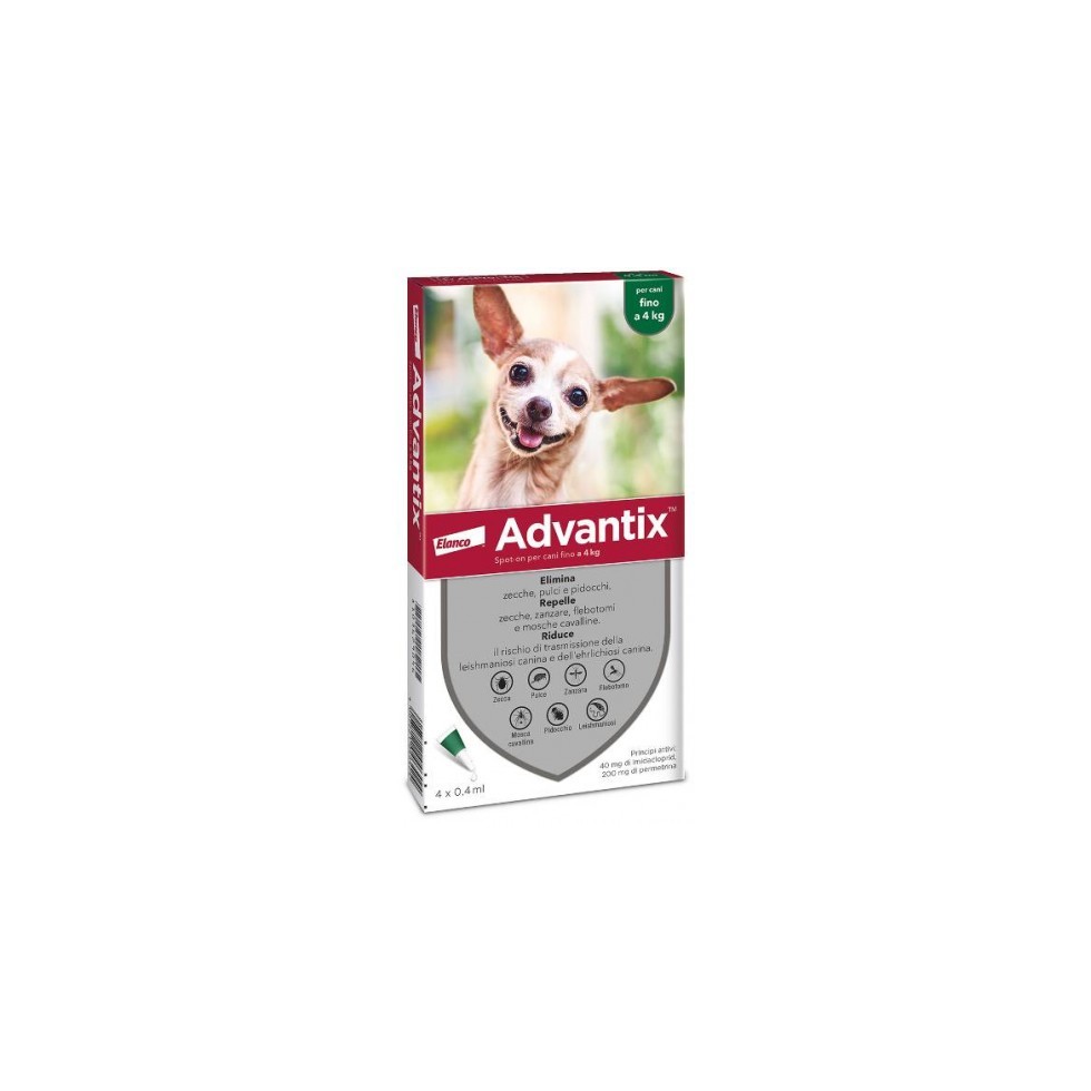 ADVANTIX PER CANI FINO A 4 KG DA 4 X...