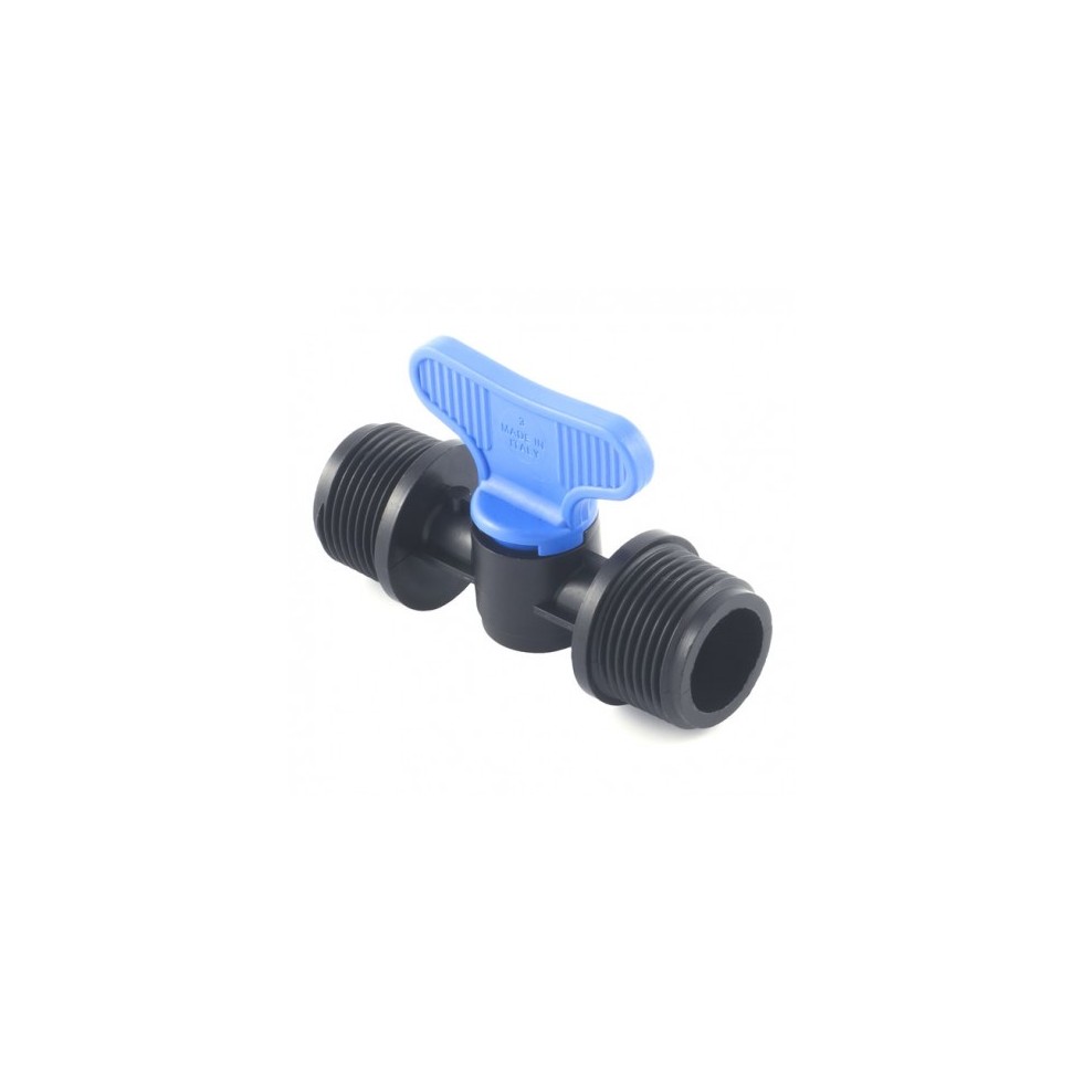 VALVOLA CON ATTACCHI FILETTATI MASCHIO